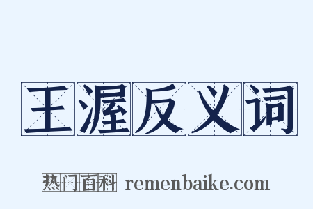 王渥反义词是什么意思的图片